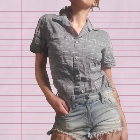 PENGUIN Button Down Shortsleeve Collared Shirt - Picture 1 of 7